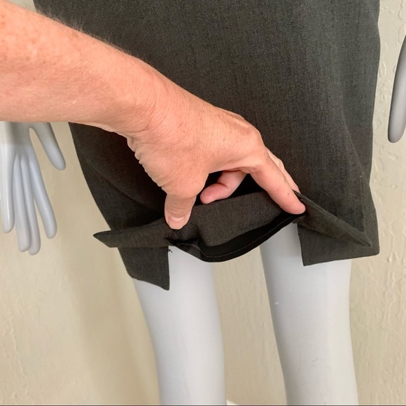 JAEGER Vintage Wool Blend Pencil Skirt Grey - Picture 7 of 13